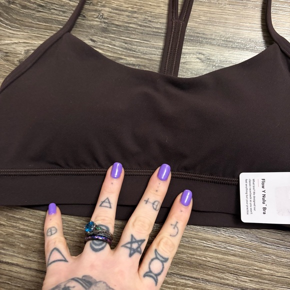 NWT Lululemon Flow Y Bra *Nulu A-C Cup (Sequoia) Size 4 - Picture 4 of 6